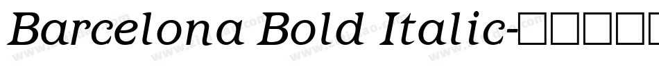 Barcelona Bold Italic字体转换
